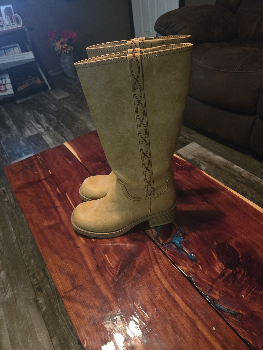 NOBO Over-the-Knee Riding Boots in Tan